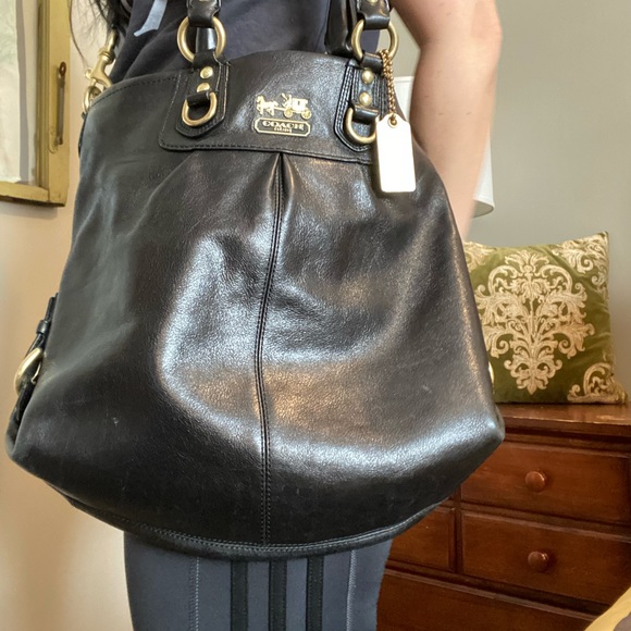 Coach black leather convertible shoulder bag - Picture 16 of 16